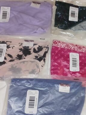 5 CACIQUE WOMEN'S PLUS COTTON HIPSTER SIZE  26-28